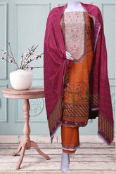 Royal Fashion Digital Printed Lawn Unstitched 3 Piece Suit - MF07